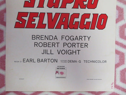 STUPRO SELVAGGIO ITALIAN LOCANDINA (27.5"x12.5") POSTER ZALMAN KING 1975 Movie posters