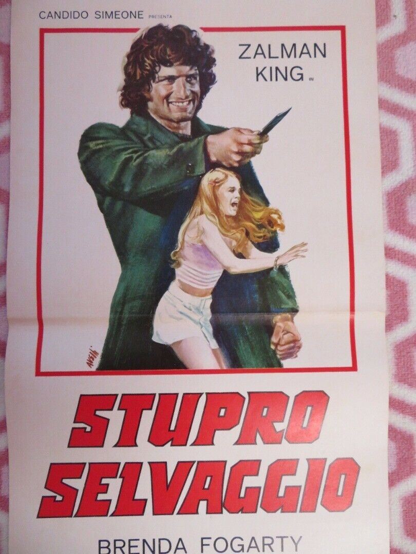 STUPRO SELVAGGIO ITALIAN LOCANDINA (27.5"x12.5") POSTER ZALMAN KING 1975 Movie posters