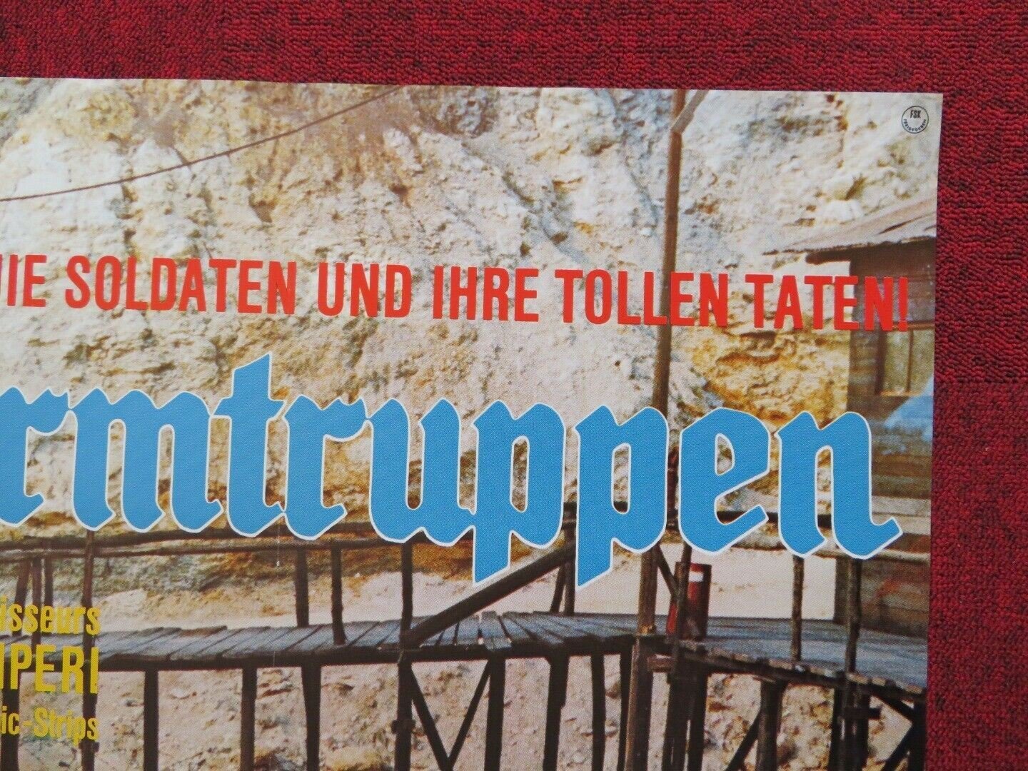 STURMTRUPPEN / Stormtroopers GERMAN A1 ROLLED POSTER RENATO POZZETTO 1976 Movie posters