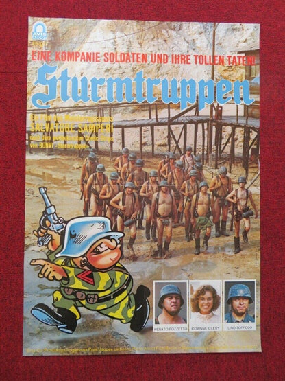 STURMTRUPPEN / Stormtroopers GERMAN A1 ROLLED POSTER RENATO POZZETTO 1976 Movie posters