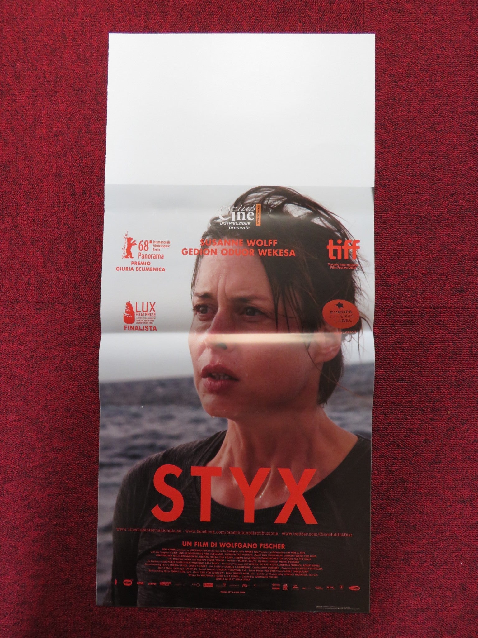 STYX ITALIAN LOCANDINA POSTER SUSANNE WOLFF GEDION ODUOR WEKASA 2018 Rendezvous Cinema Movie posters