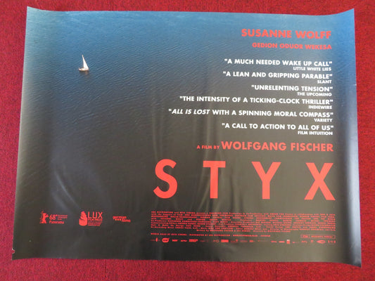 STYX UK QUAD (30"x 40") ROLLED POSTER SUSANNE WOLFF 2018 Rendezvous Cinema Movie posters