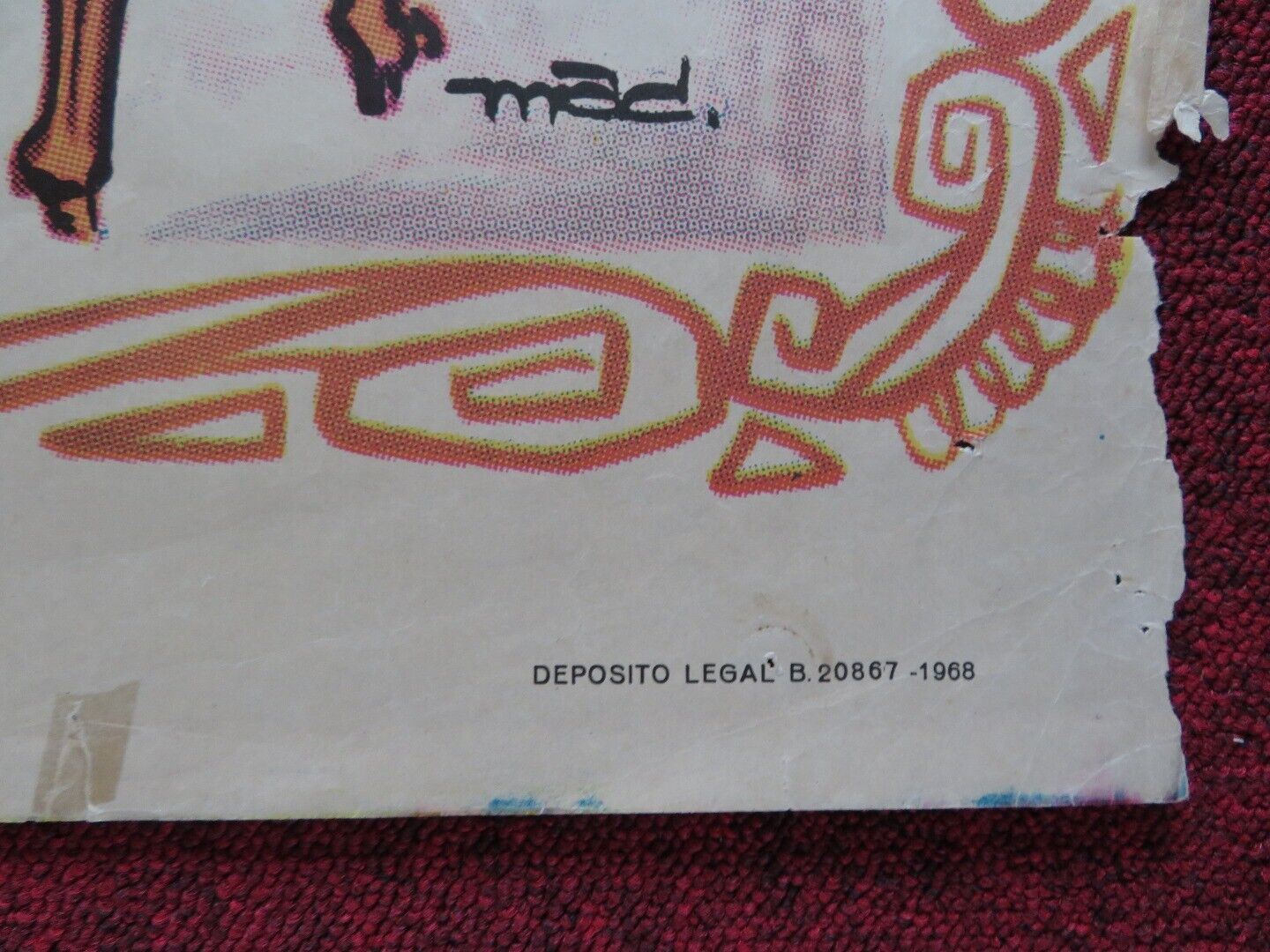 SU EXCELENCIA SPANISH ROLLED POSTER CANTINFLAS SONIA INFANTE 1967 Movie posters