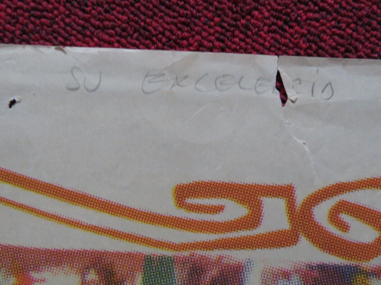 SU EXCELENCIA SPANISH ROLLED POSTER CANTINFLAS SONIA INFANTE 1967 Movie posters