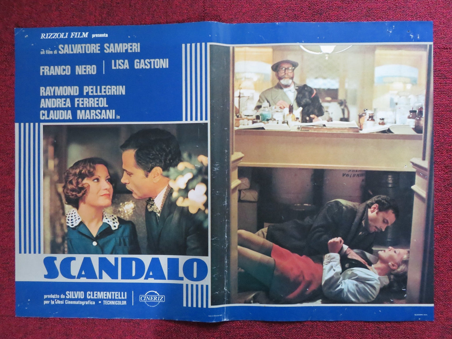 SUBMISSION - D ITALIAN FOTOBUSTA POSTER FRANCO NERO LISA GASTONI 1976 Rendezvous Cinema Movie posters