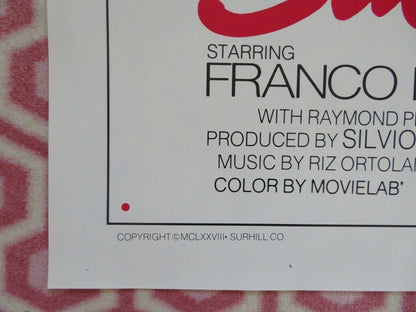 SUBMISSION FOLDED US ONE SHEET POSTER FRANCO NERO LISA GASTONI 1976 Movie posters