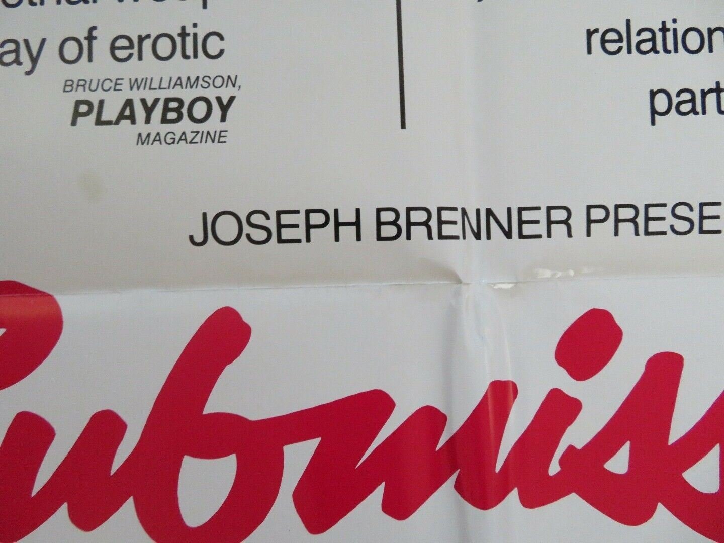 SUBMISSION FOLDED US ONE SHEET POSTER FRANCO NERO LISA GASTONI 1976 Movie posters