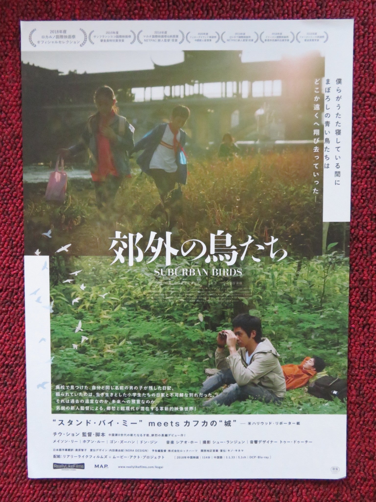 SUBURBAN BIRDS JAPANESE CHIRASHI (B5) POSTER YIHAO CHEN ZHIHAO CHEN 2018 Rendezvous Cinema Movie posters