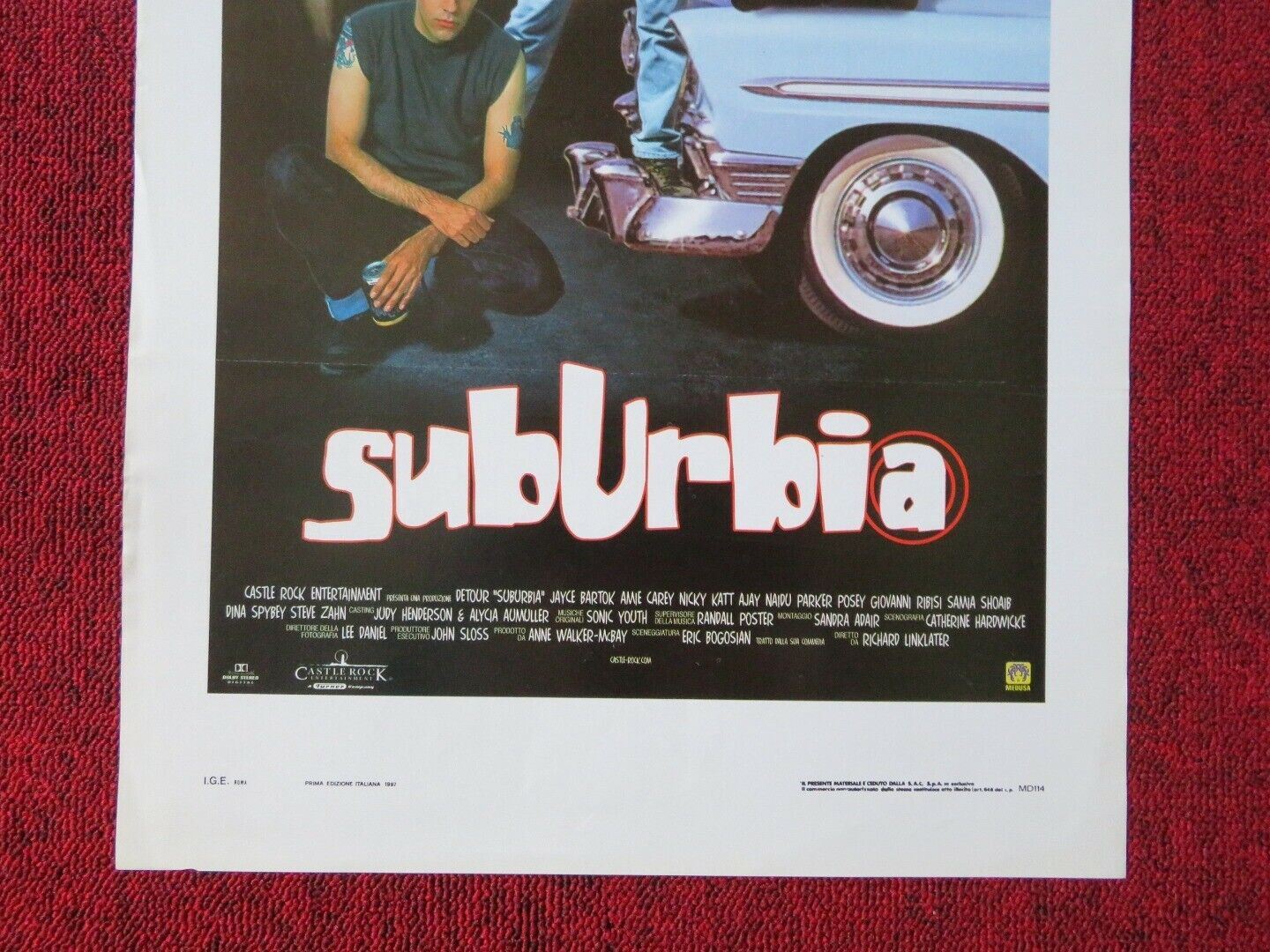 SUBURBIA ITALIAN LOCANDINA (27.5"x13") POSTER JAYCE BARTOK 1997 Movie posters