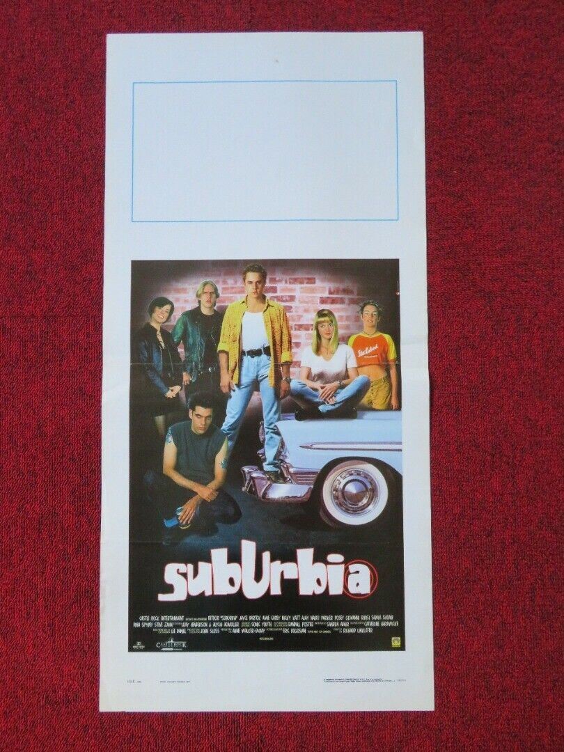 SUBURBIA ITALIAN LOCANDINA (27.5"x13") POSTER JAYCE BARTOK 1997 Movie posters