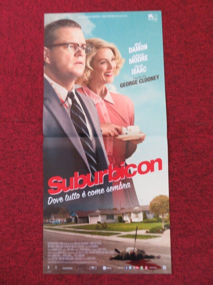 SUBURBICON ITALIAN LOCANDINA (26.5"x12.5") POSTER GEORGE CLOONEY MATT DAMON '17 Rendezvous Cinema Movie posters