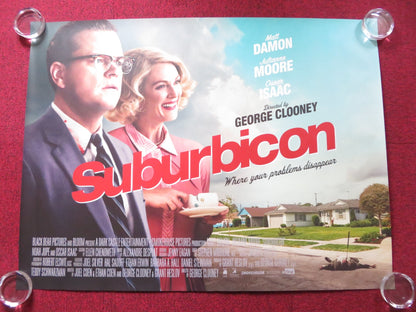 SUBURBICON UK QUAD (30"x 40") ROLLED POSTER MATT DAMON JULIANNE MOORE 2017 Rendezvous Cinema Movie posters