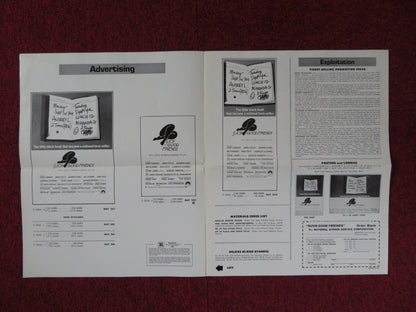 SUCH GOOD FRIENDS UNCUT PARAMOUNT FOLDED PRESS BOOK DYAN CANNON JAMES COCO 1971 Rendezvous Cinema Movie posters