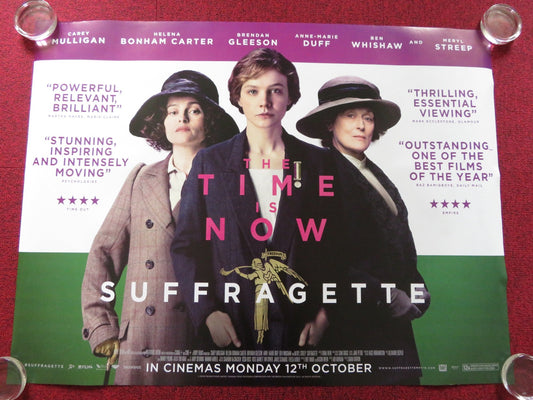 SUFFRAGETTE - B UK QUAD (30"x 40") ROLLED POSTER CAREY MULLIGAN M. STREEP 2015 Rendezvous Cinema Movie posters