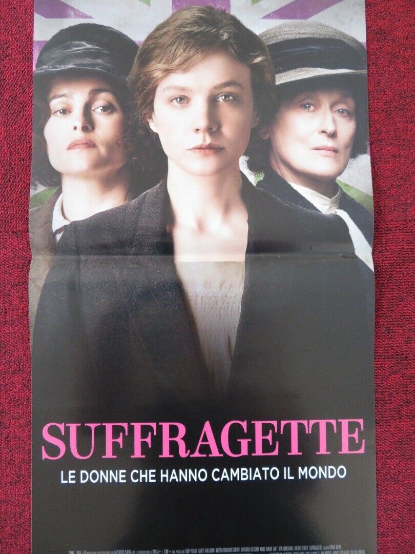 SUFFRAGETTE ITALIAN LOCANDINA (26.5"x12.5") POSTER MERYL STREEP 2015 Rendezvous Cinema Movie posters
