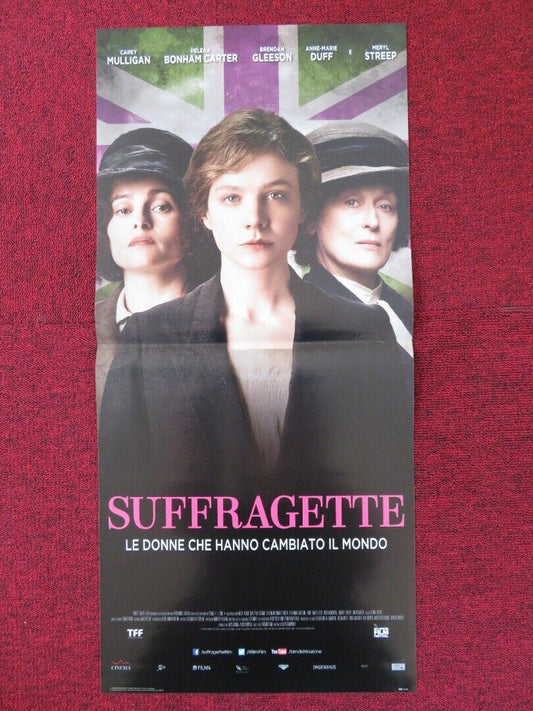 SUFFRAGETTE ITALIAN LOCANDINA (26.5"x12.5") POSTER MERYL STREEP 2015 Rendezvous Cinema Movie posters