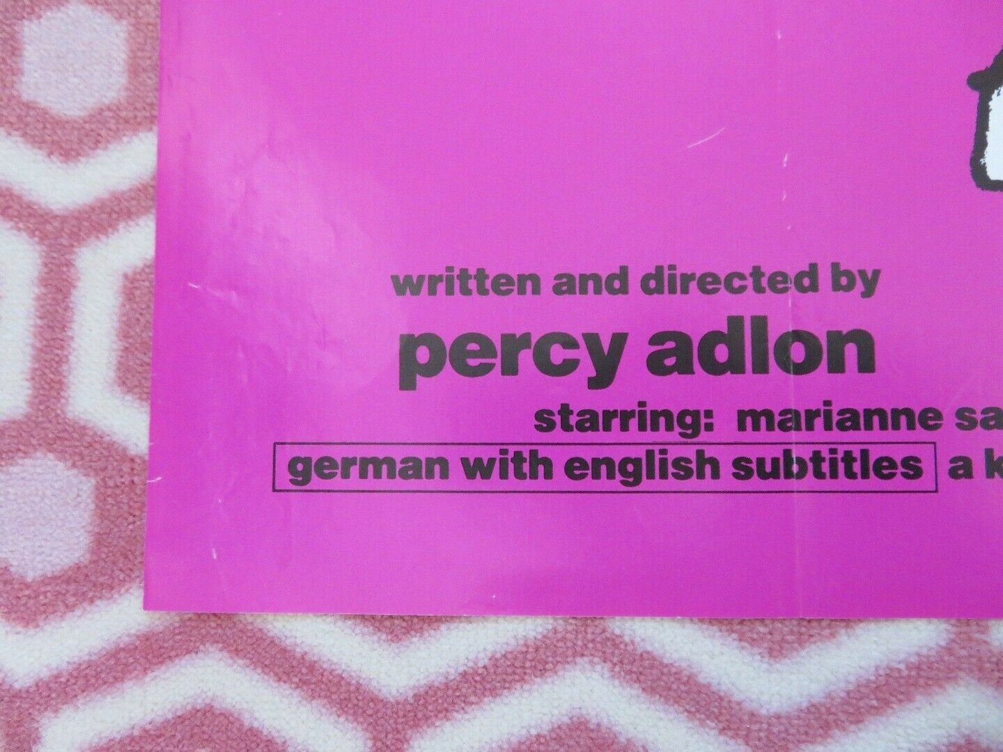 SUGAR BABY/ ZUCKERBABY US ONE SHEET POSTER MARIANNE SAGEBRECHT 1985 Movie posters