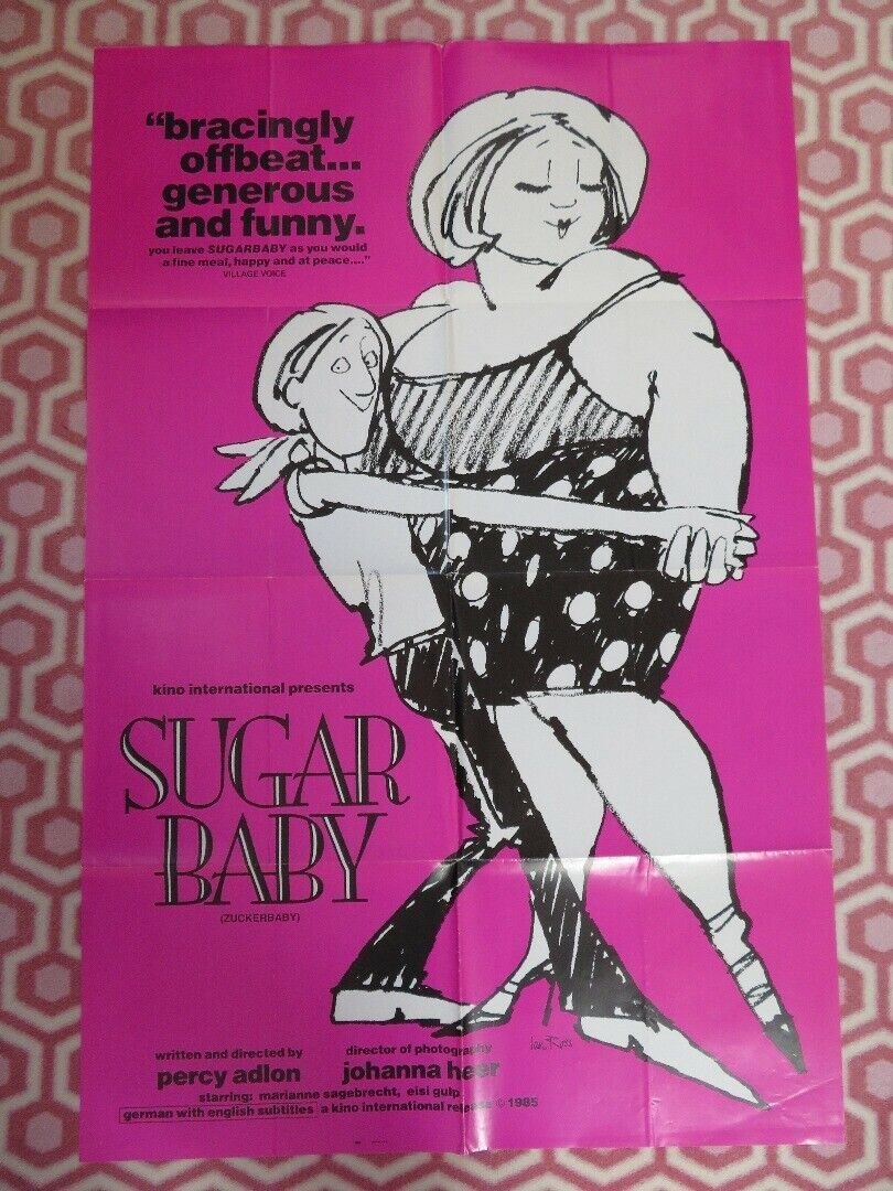 SUGAR BABY/ ZUCKERBABY US ONE SHEET POSTER MARIANNE SAGEBRECHT 1985 Movie posters