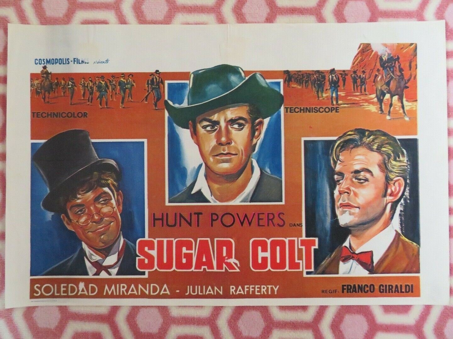 SUGAR COLT BELGIUM (22"x 14") POSTER HUNT POWERS SOLEDAD MMIRANDA 1966 Movie posters