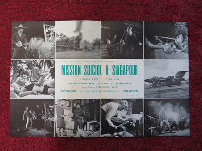 SUICIDE MISSION TO SINGAPORE FRENCH BROCHURE STELIO CANDELLI STANLEY KENT 1966 Rendezvous Cinema Movie posters