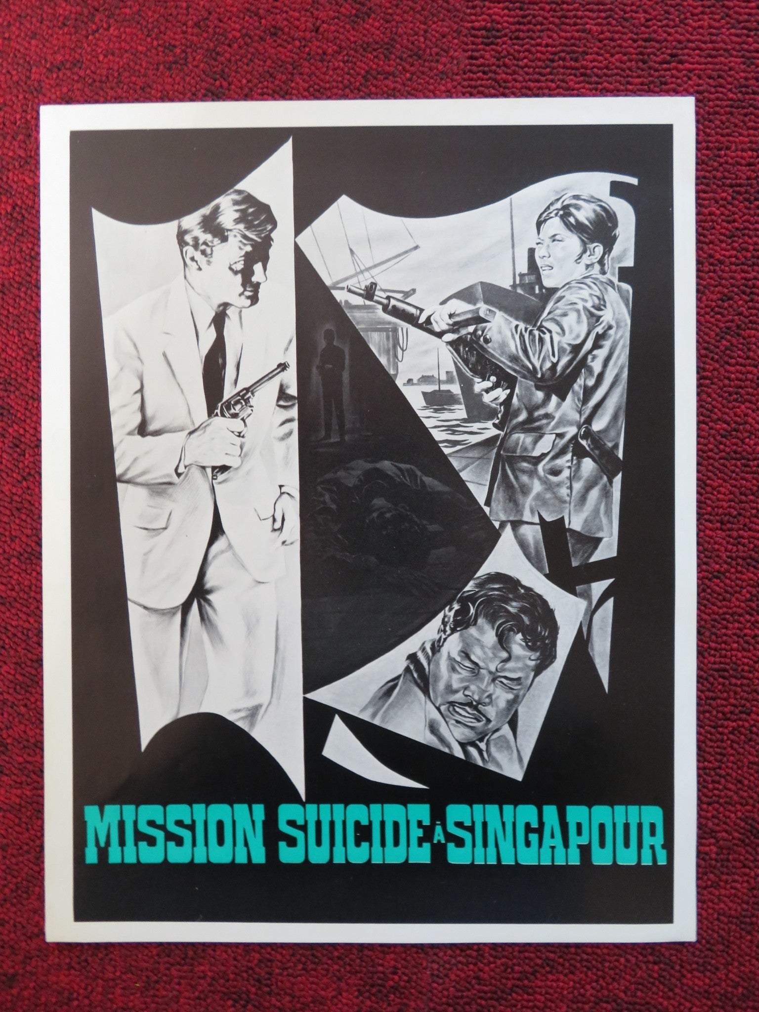 SUICIDE MISSION TO SINGAPORE FRENCH BROCHURE STELIO CANDELLI STANLEY KENT 1966 Rendezvous Cinema Movie posters
