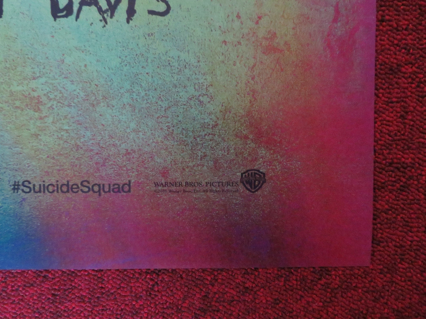 SUICIDE SQUAD - B US ONE SHEET ROLLED POSTER DC MARGOT ROBBIE WILL SMITH 2016 Rendezvous Cinema Movie posters