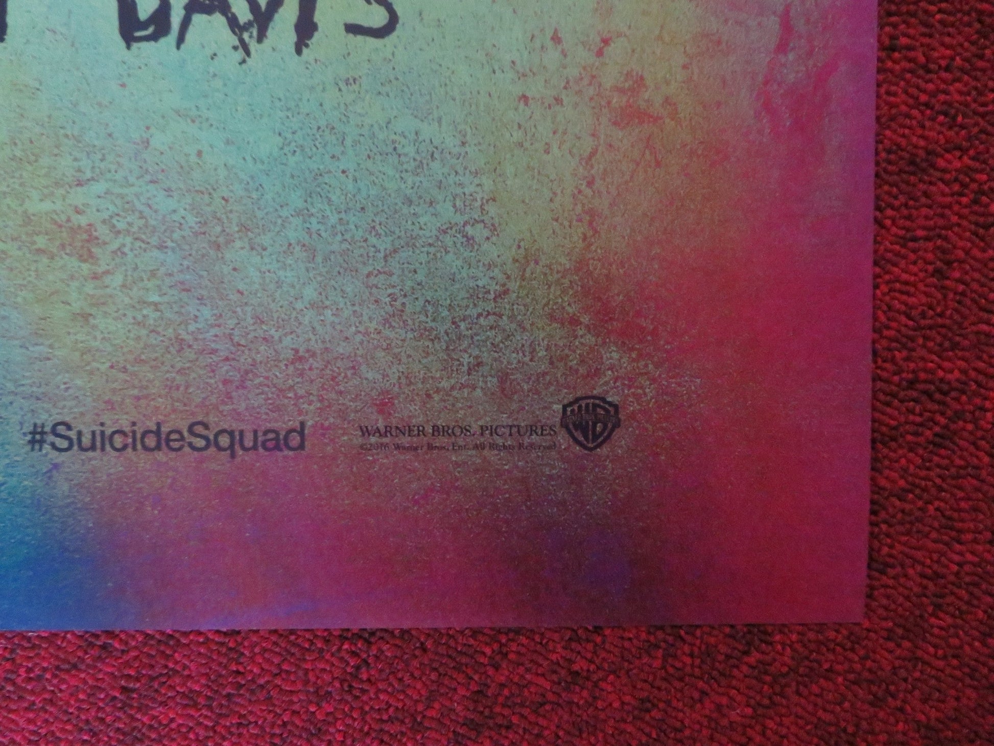 SUICIDE SQUAD - B US ONE SHEET ROLLED POSTER DC MARGOT ROBBIE WILL SMITH 2016 Rendezvous Cinema Movie posters