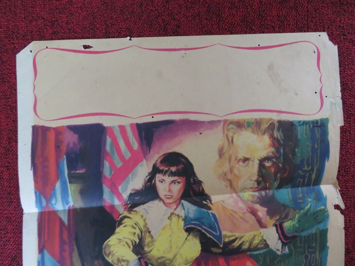 SUL PONTE DEI SOSPIRI ITALIAN LOCANDINA (27"x13") POSTER MARIA FRAU LATIMORE '53 Movie posters