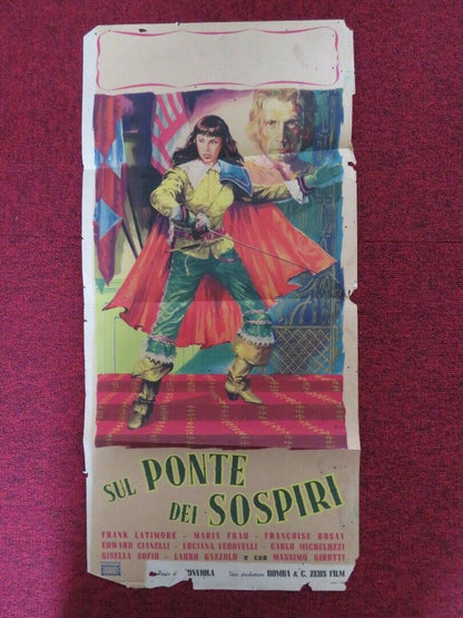SUL PONTE DEI SOSPIRI ITALIAN LOCANDINA (27"x13") POSTER MARIA FRAU LATIMORE '53 Movie posters