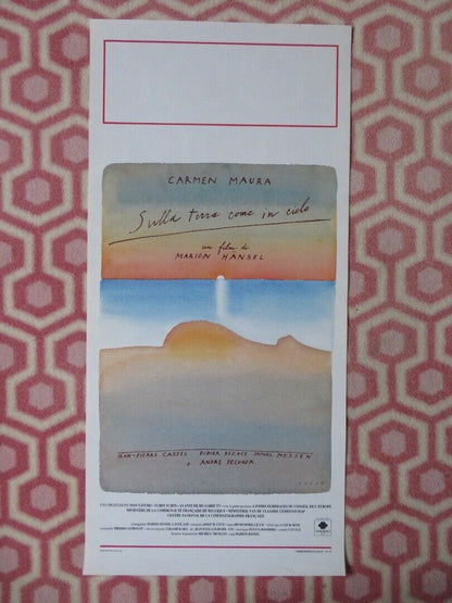 Sulla Terra come in cie ITALIAN LOCANDINA (27.5"x13") POSTER MARION HANSSEL 1992 Movie posters