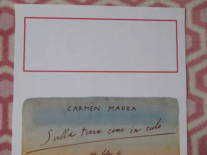 Sulla Terra come in cie ITALIAN LOCANDINA (27.5"x13") POSTER MARION HANSSEL 1992 Movie posters