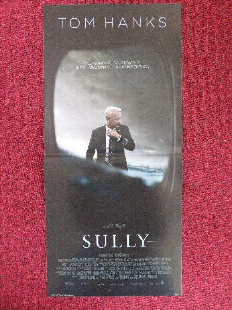 SULLY ITALIAN LOCANDINA (26.5"x12.5") POSTER TOM HANKS CLINT EASTWOOD 2016 Movie posters