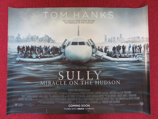 SULLY UK QUAD (30"x 40") ROLLED POSTER CLINT EASTWOOD TOM HANKS A. ECKHART 2016 Rendezvous Cinema Movie posters