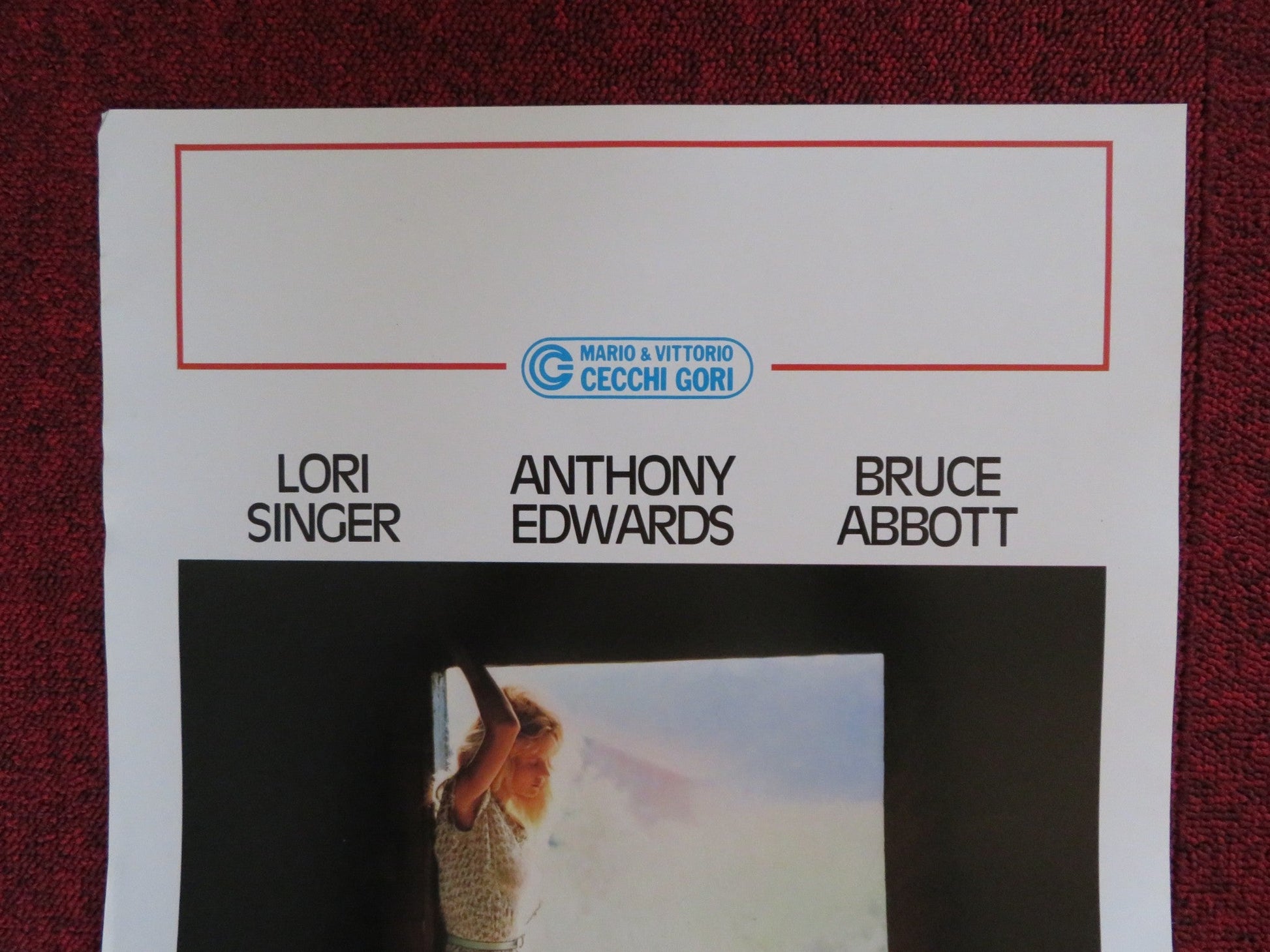 SUMMER HEAT ITALIAN LOCANDINA POSTER LORI SINGER ANTHONY EDWARDS 1987 Rendezvous Cinema Movie posters