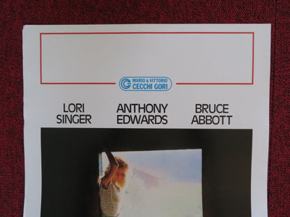SUMMER HEAT ITALIAN LOCANDINA POSTER LORI SINGER ANTHONY EDWARDS 1987 Rendezvous Cinema Movie posters