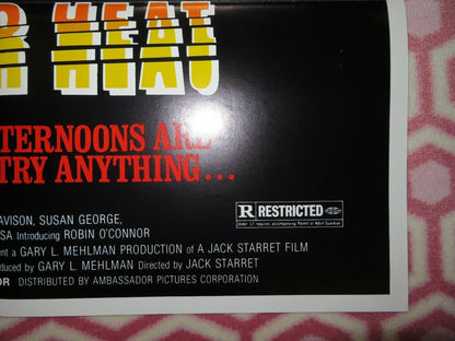 SUMMER HEAT / Kiss My Grits US ONE SHEET POSTER BRUCE DAVISON SUSAN GEORGE 1982 - Rendezvous Cinema