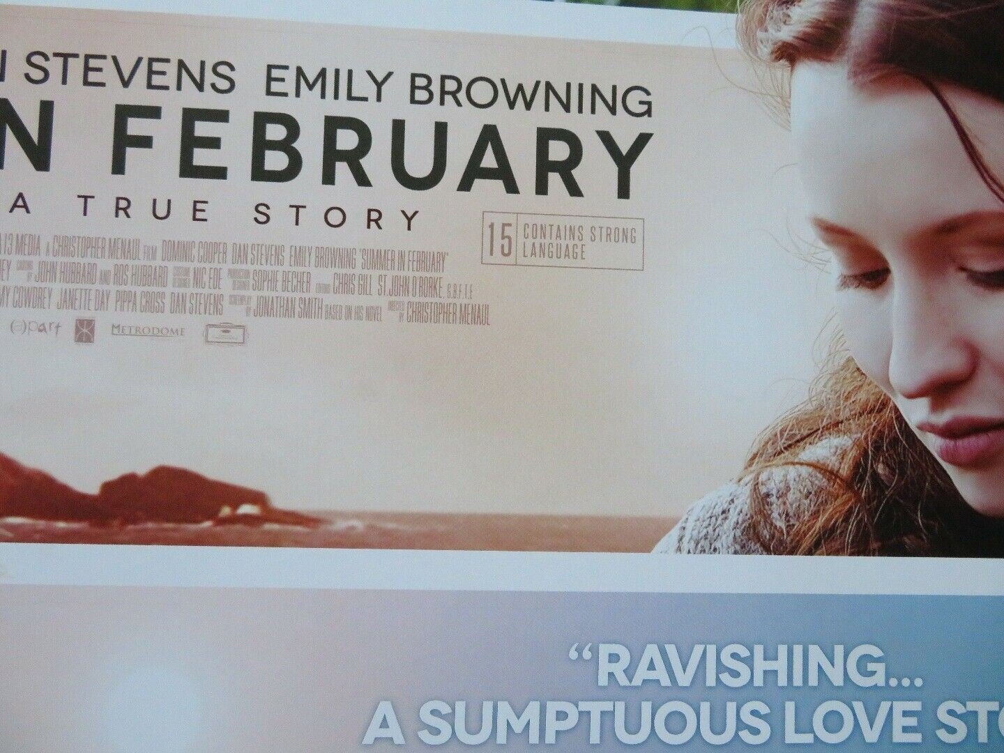 SUMMER IN FEBRUARY QUAD (30"x 40") ROLLED POSTER DOMIC COPPER DAN STEVENS 2013 Movie posters
