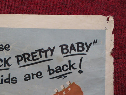 SUMMER LOVE FOLDED US ONE SHEET POSTER JOHN SAXON JUDY MEREDITH 1958 Movie posters