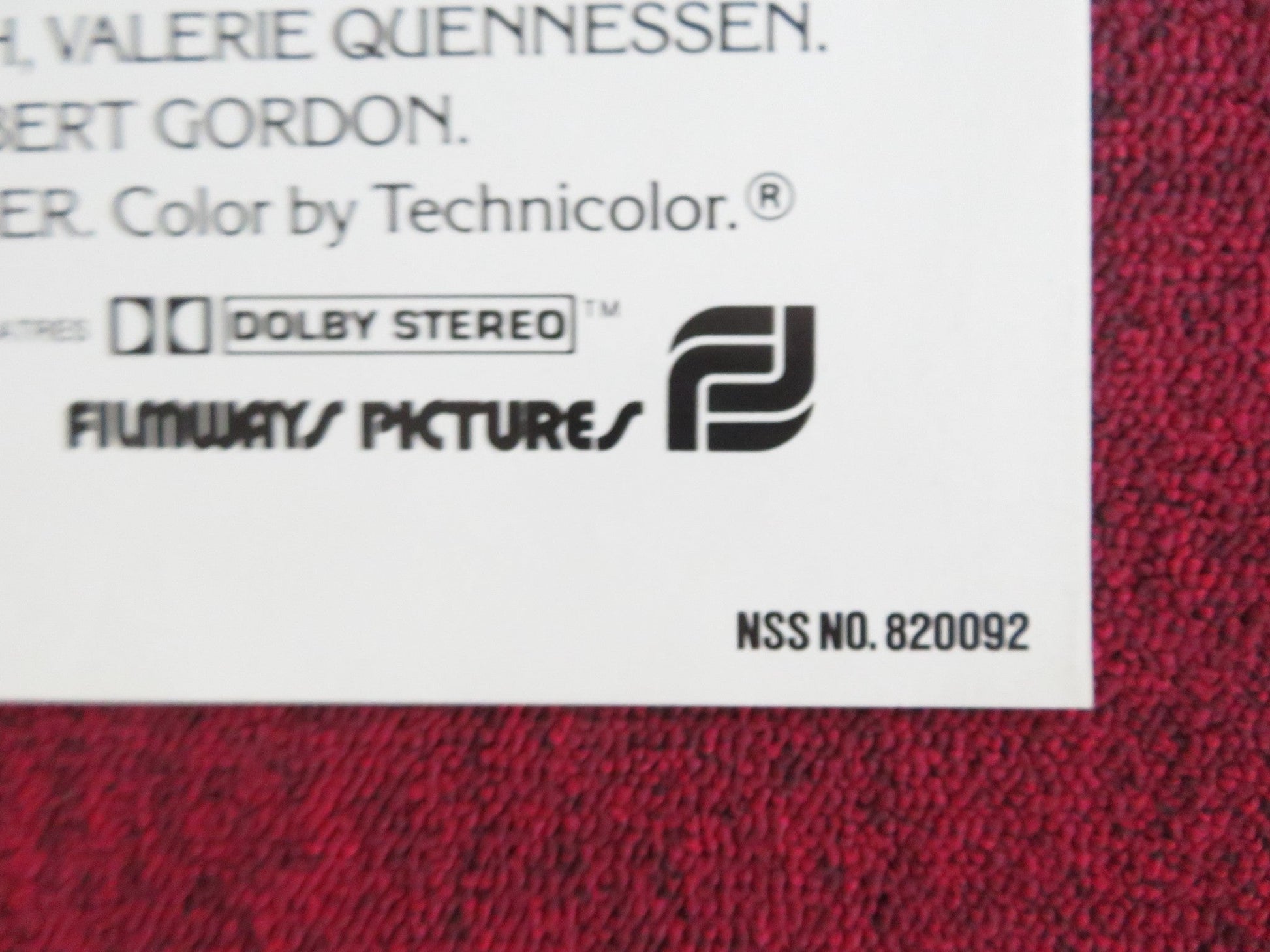 SUMMER LOVERS FOLDED US ONE SHEET POSTER DARYL HANNAH PETER GALLAGHER 1982 Rendezvous Cinema Movie posters