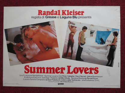 SUMMER LOVERS SUSANNA ITALIAN FOTOBUSTA POSTER RANDAL KLEISER P.ALLAGHER 1982 Rendezvous Cinema Movie posters