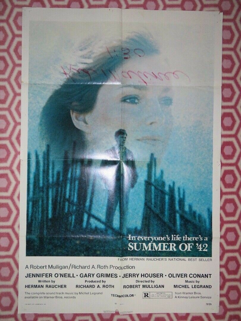 SUMMER OF '42 US ONE SHEET POSTER JENNIFER O'NEILL GARY GRIMES 1971 Movie posters