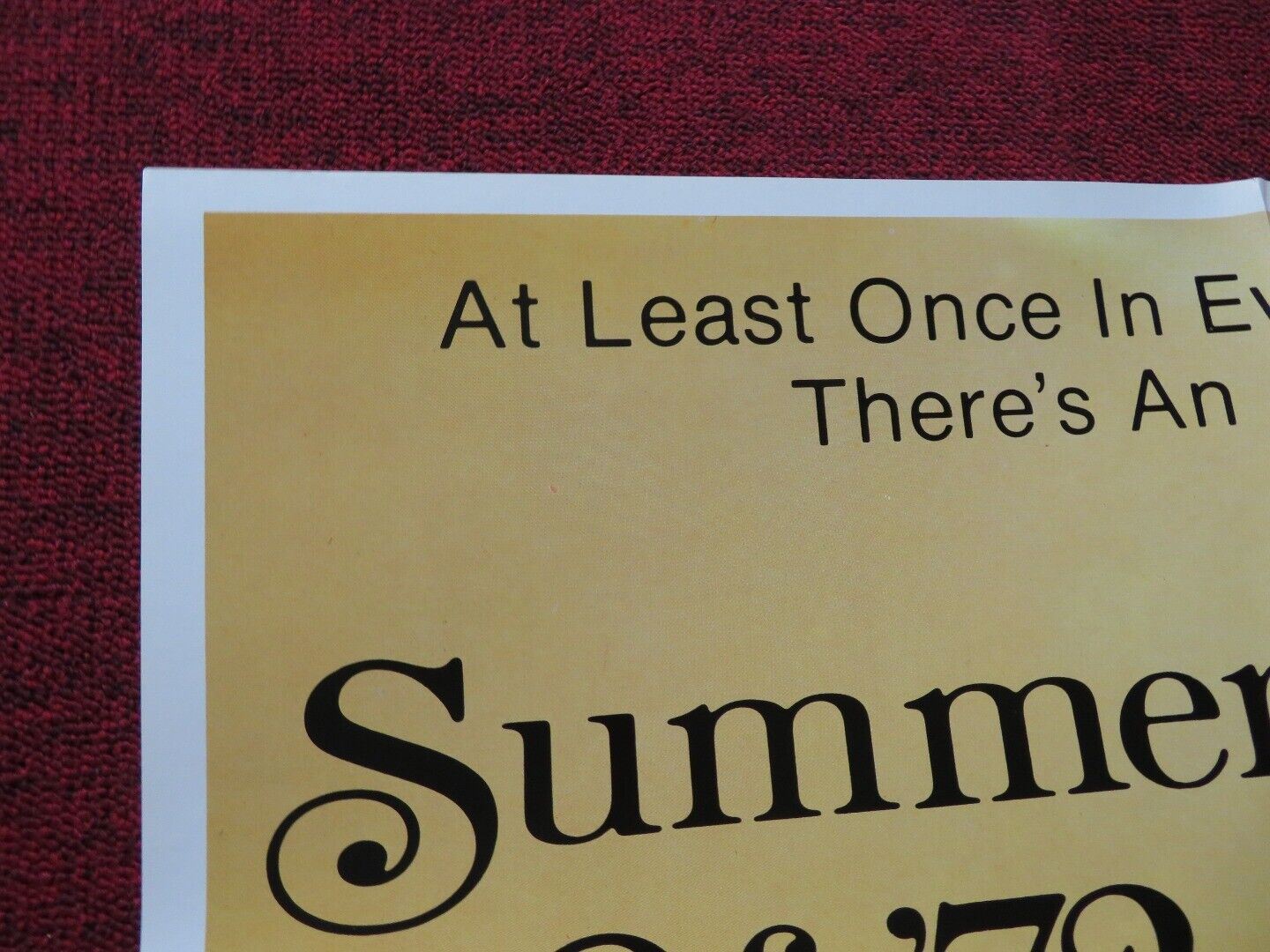 SUMMER OF '72 FOLDED US ONE SHEET POSTER LONI SANDERS LISA DE LEEUW 1987 - Rendezvous Cinema