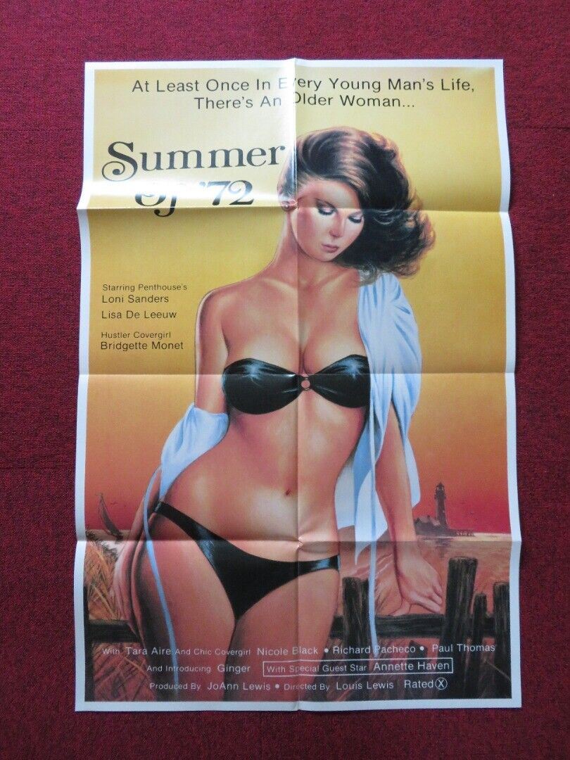 SUMMER OF '72 FOLDED US ONE SHEET POSTER LONI SANDERS LISA DE LEEUW 1987 - Rendezvous Cinema