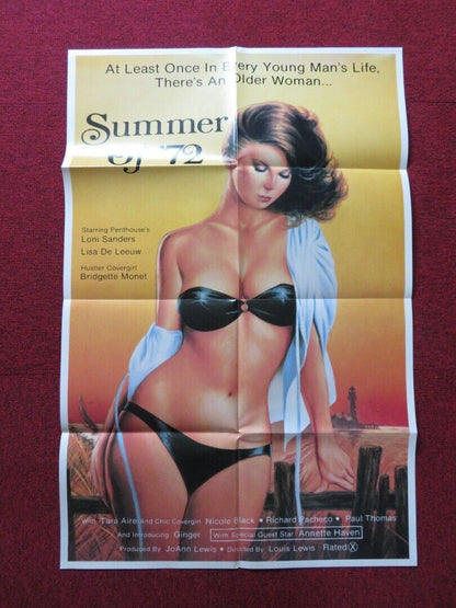 SUMMER OF '72 FOLDED US ONE SHEET POSTER LONI SANDERS LISA DE LEEUW 1987 - Rendezvous Cinema