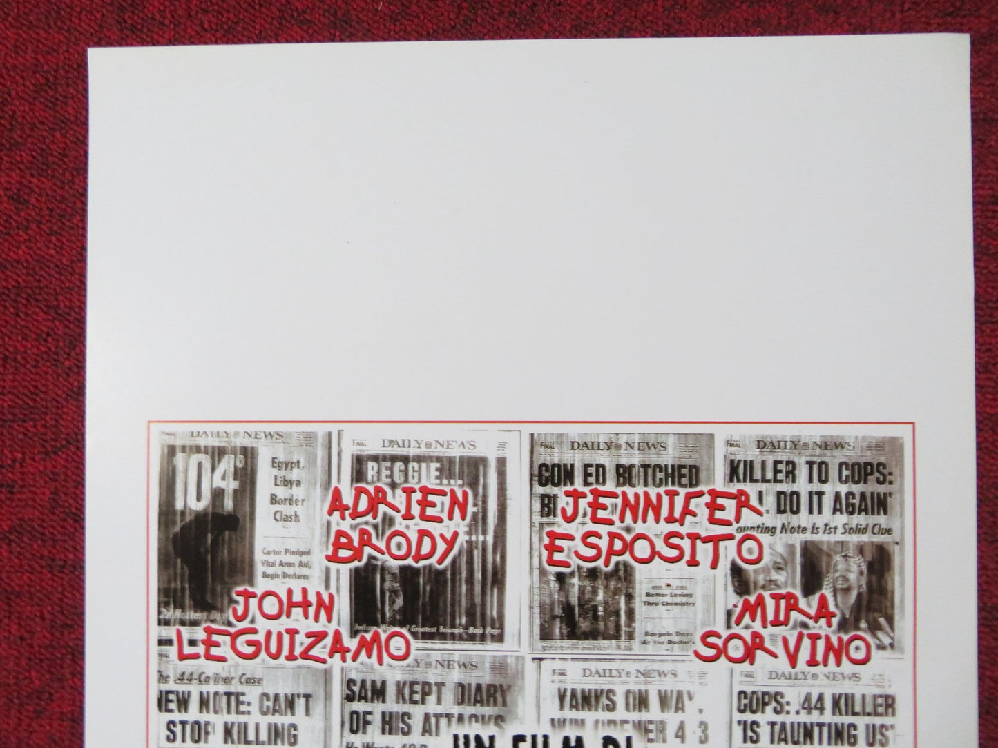 SUMMER OF SAM ITALIAN LOCANDINA POSTER JOHN LEGUIZAMO ADRIEN BRODY 1999 Rendezvous Cinema Movie posters