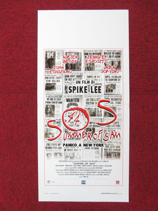 SUMMER OF SAM ITALIAN LOCANDINA POSTER JOHN LEGUIZAMO ADRIEN BRODY 1999 Rendezvous Cinema Movie posters