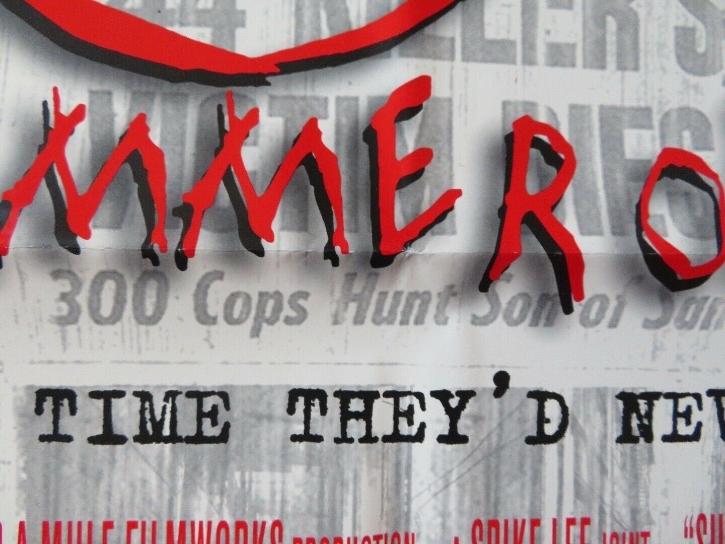 SUMMER OF SAM S.O.S VIDEO DVD ONE SHEET FOLDED POSTER JOHN LEGUIZAMO 1999 Movie posters