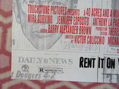 SUMMER OF SAM S.O.S VIDEO DVD ONE SHEET FOLDED POSTER JOHN LEGUIZAMO 1999 Movie posters