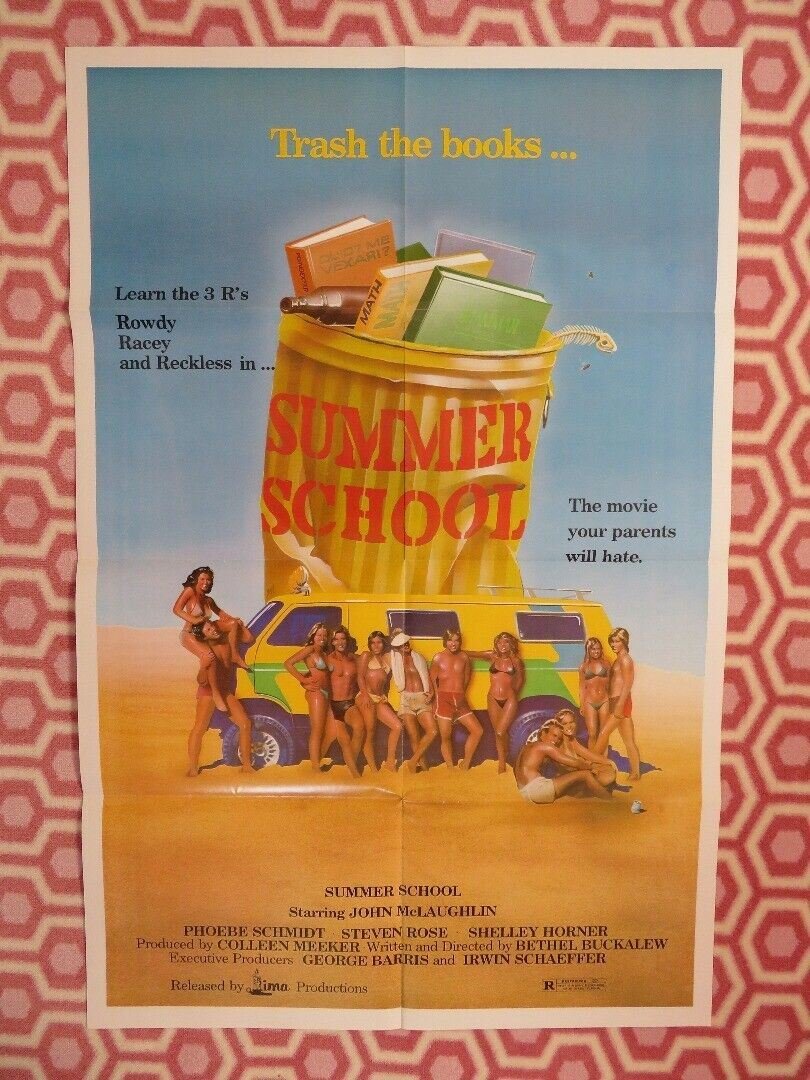 SUMMER SCHOOL US ONE SHEET (27 x 41) POSTER JOHN MCLAUGHLIN BETHEL BUCKALEW Movie posters