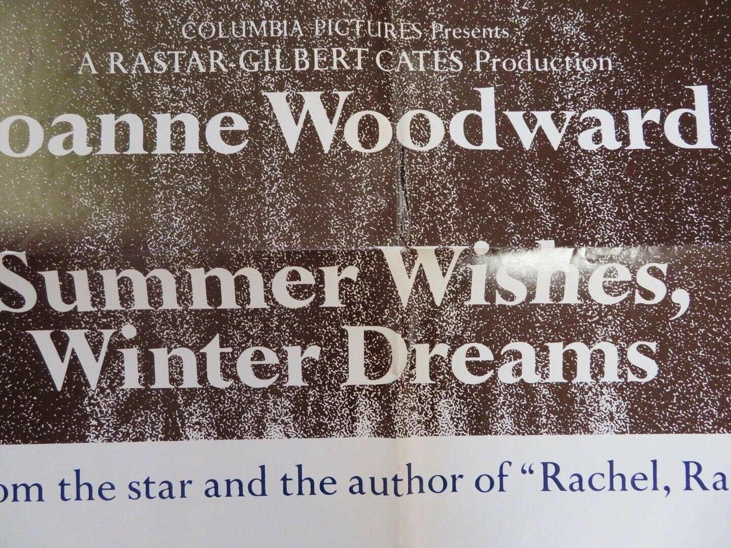 SUMMER WISHES, WINTER DREAMS ONE SHEET POSTER JOANNE WOODWARD 1973 Movie posters